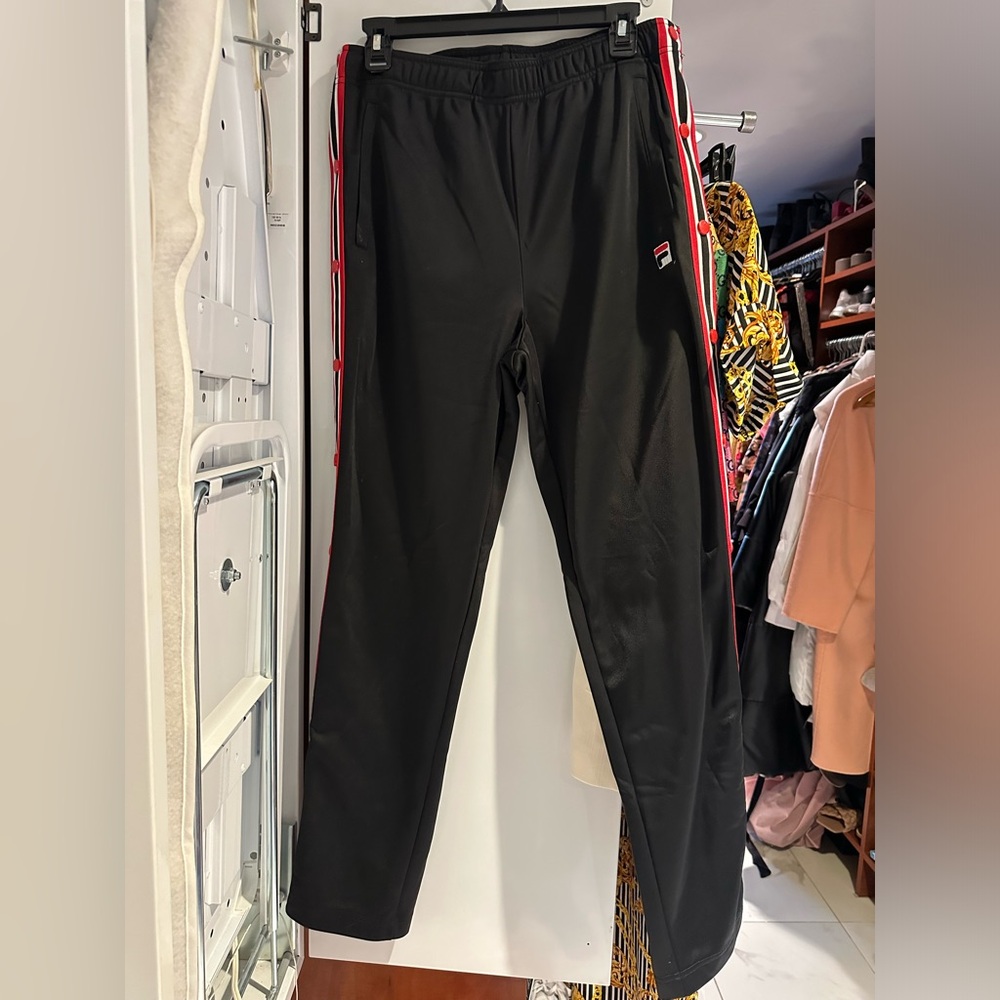 Fila Black Joggers with Elastic Waistband